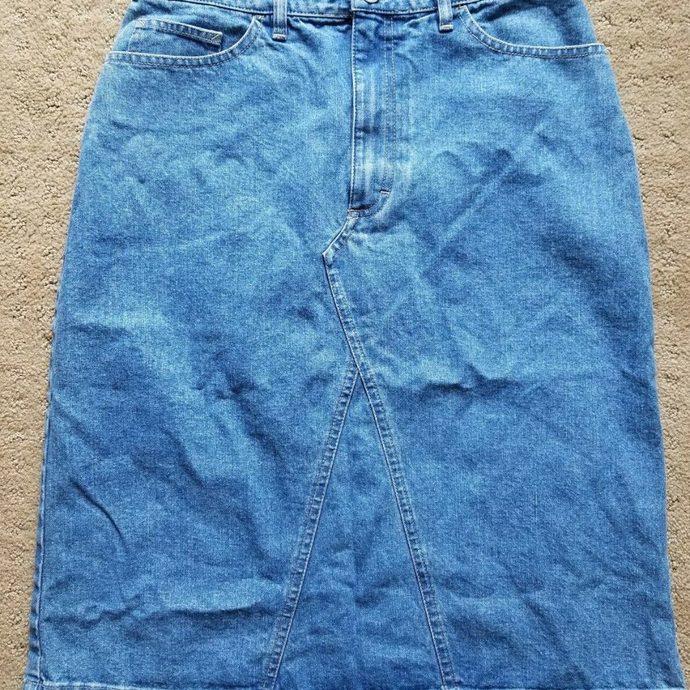 Women’s Blue Covington Denim A-Line Skirt Sz 10